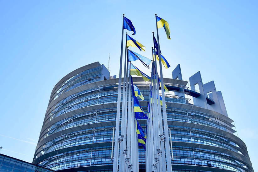 Будівля Європейського Парламенту у Страсбурзі, Fot. PAP/Nicolas Roses/ABACA