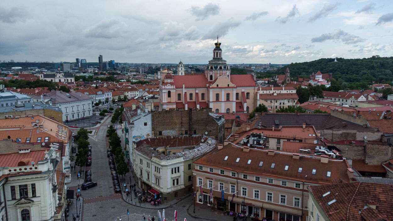 Литовська столиця - місто Вільнюс. Fot.PAP/Valdemar Doveiko