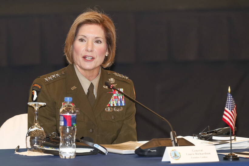глава Південного командування США генерал Лора Річардсон, Fot. PAP/EPA/Jose Jacome