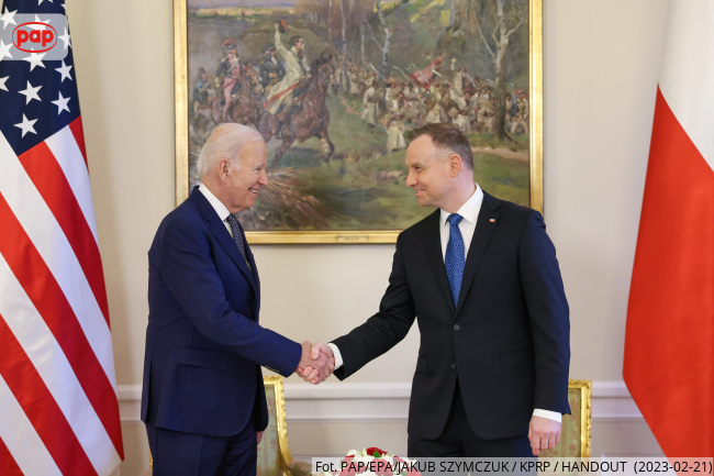 Prezydent Joe Biden w Polsce. Fot. JAKUB SZYMCZUK/KPRP/HANDOUT