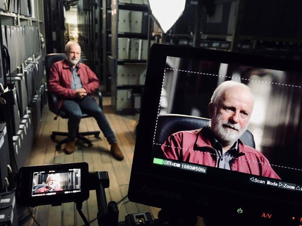 fot. G.Filipiak. Wywiad z prof. Philippem Guillot w archiwum na Zamku Vincennes w Paryżu.