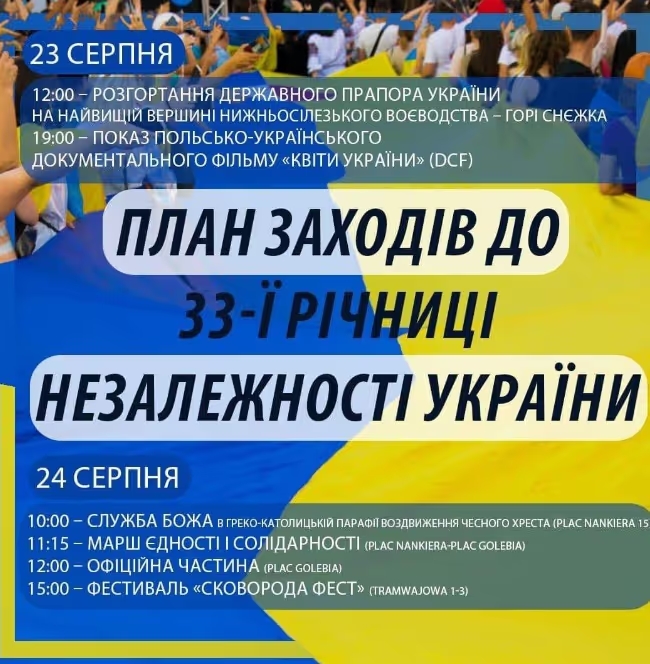 Урочистості з нагоди Дня Незалежності України у Вроцлаві