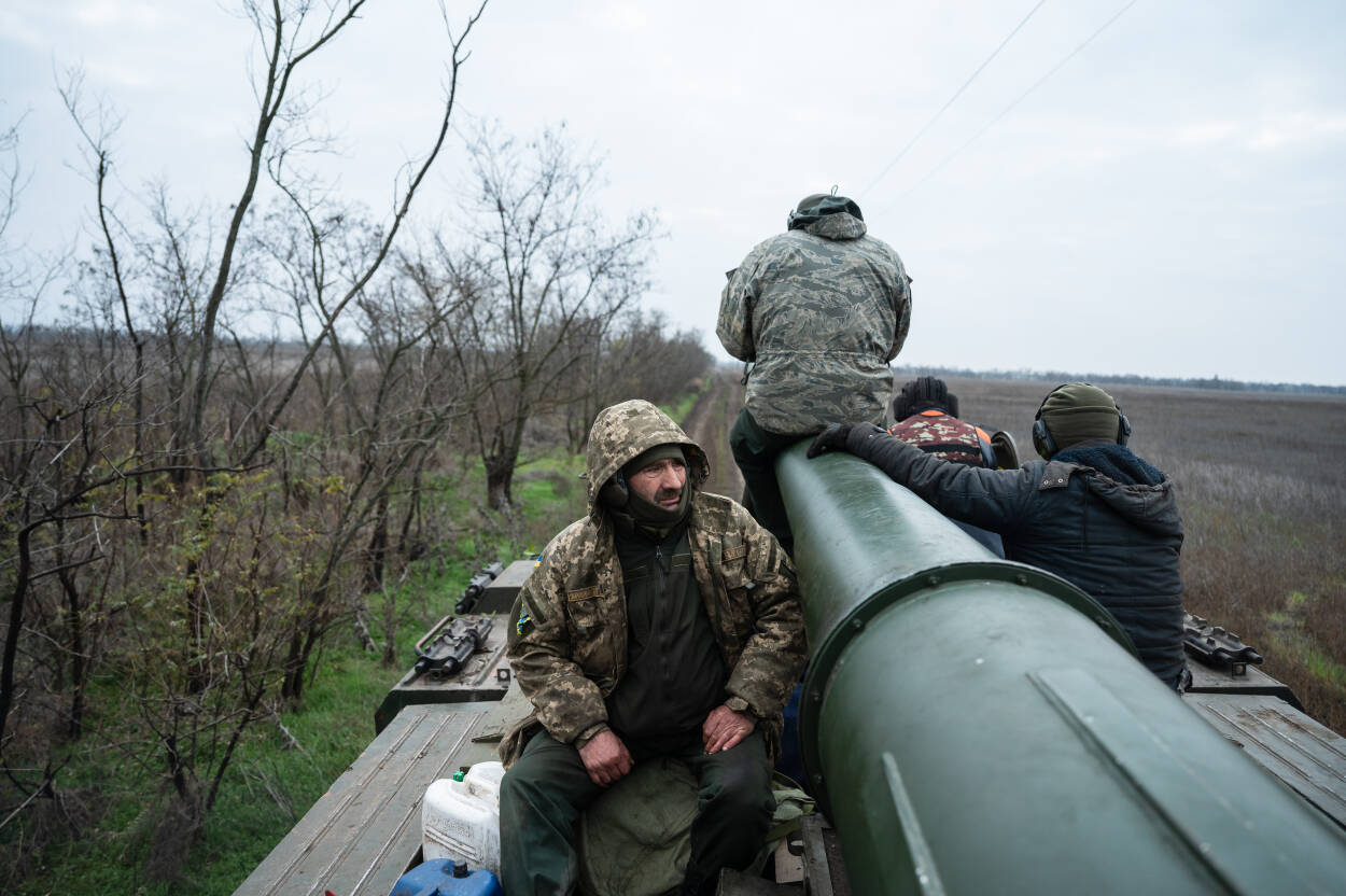 Chersoń tuż przed wyzwoleniem. Fot. PAP/Viacheslav Ratynskyi