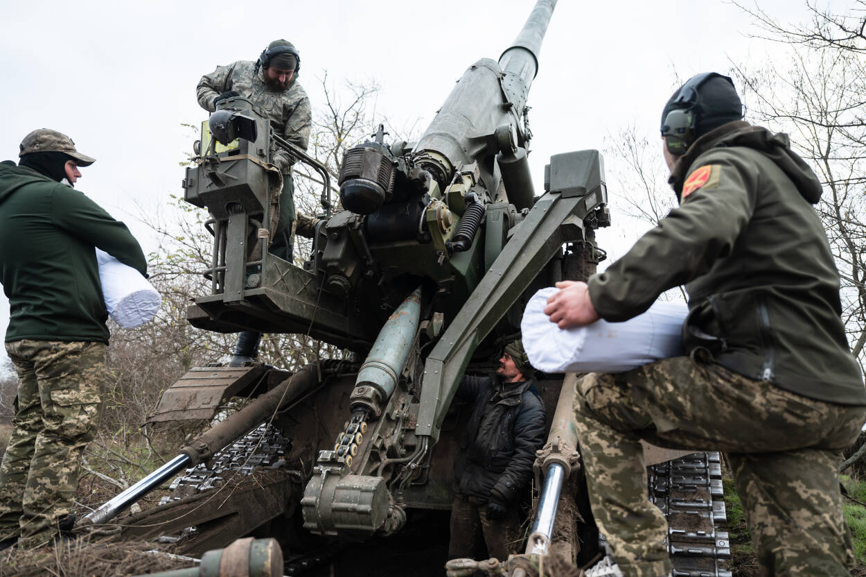 Tuż przed wyzwoleniem Chersonia. Fot. PAP/Viacheslav Ratynskyi