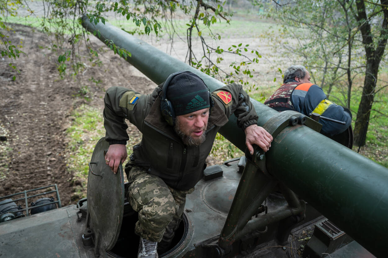 Tuż przed wyzwoleniem Chersonia. Fot. PAP/Viacheslav Ratynskyi