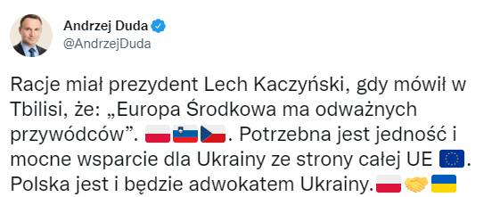 Twitter/Andrzej Duda