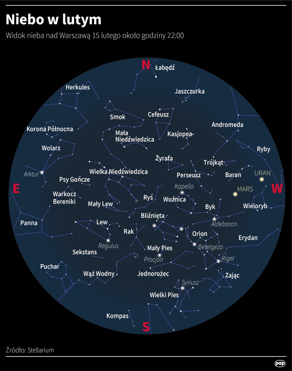 Niebo w lutym Fot. Maria Samczuk