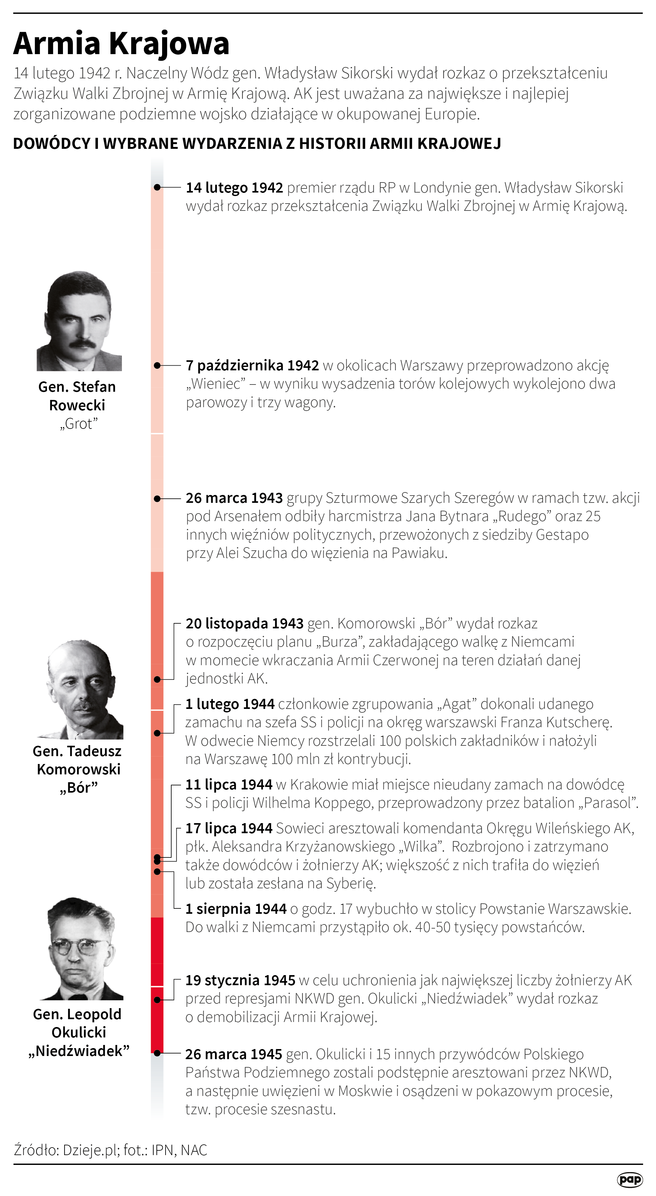 Armia Krajowa, autorzy: PAP/Maciej Zieliński, Adam Ziemienowicz