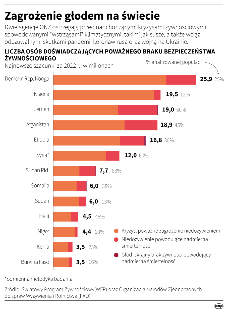 Zagrożenie głodem na świecie. Autor Adam Ziemienowicz