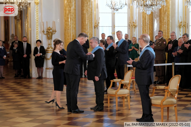 Andrzej Duda, Antoni Libin-Libera, Antoni Lenkiewicz. Fot. PAP/Mateusz Marek