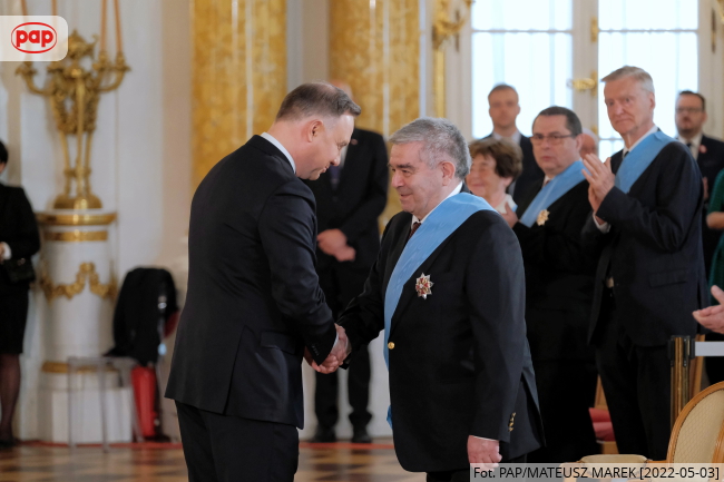 Andrzej Duda, Antoni Libin-Libera. Fot. PAP/Mateusz Marek