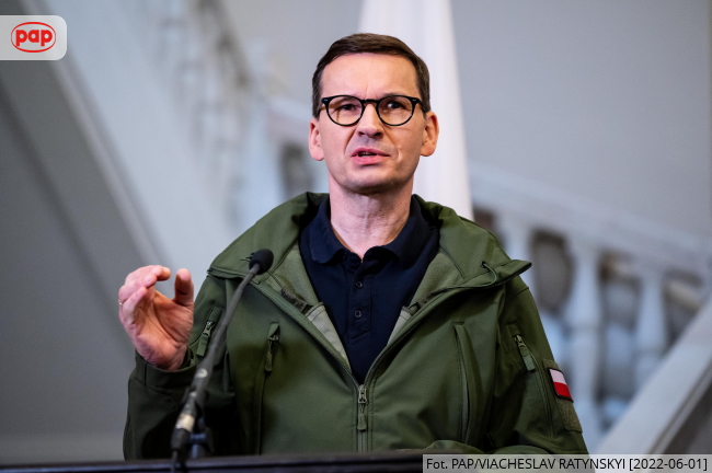 Mateusz Morawiecki. Fot. PAP/Viacheslav Ratynskyi