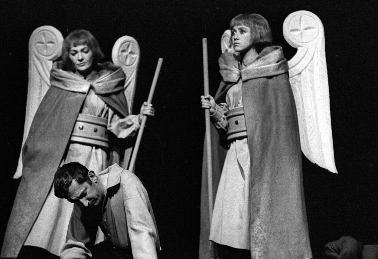 Próba generalna spektaklu "Dziady". Fot. Fot. PAP/CAF/Mariusz Szyperko