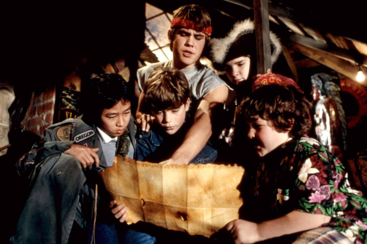 "The Goonies": Ke Huy Quan, Sean Astin, Josh Brolin, Corey Feldman, Jeff Cohen, fot.  PAP/Photoshot