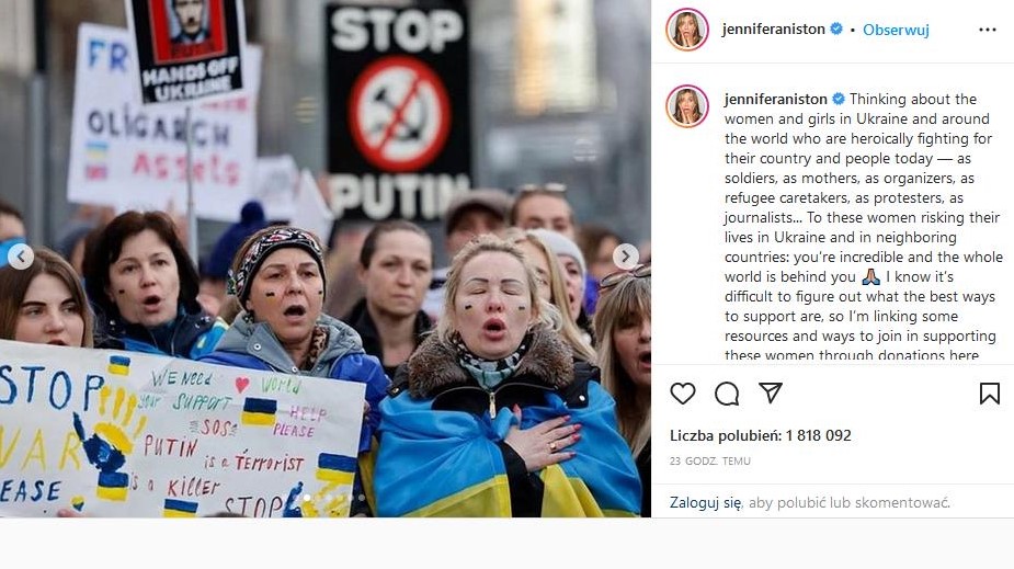 Print screen/ Instagram/jenniferaniston