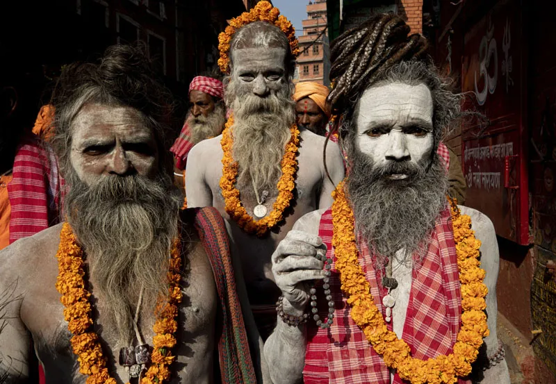 Nepal. Hinduskie święto Shivaratri czyli Wielka noc Śiwy Fot. PAP/ EPA/NARENDRA SHRESTHA 