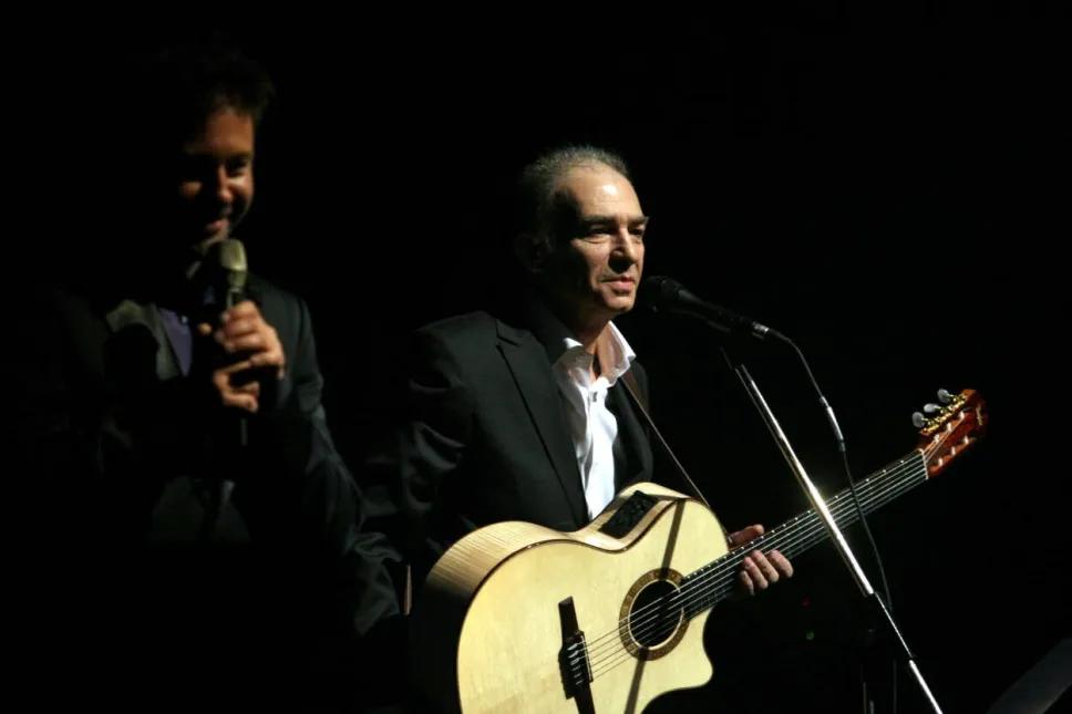 Muzycy Andrzej Piasek Piaseczny  i Seweryn Krajewski Fot. PAP/Piotr Polak