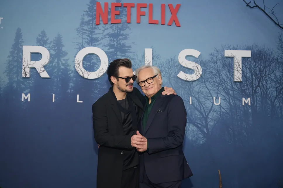 Dawid Ogrodnik i Andrzej Seweryn na przedpremierowym pokazie dwóch odcinków trzeciej i ostatniej części „Rojsta” – „Rojst Millenium”, fot. Netflix/MARCIN OLIVA SOTO