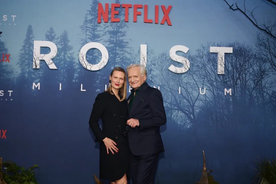 Agnieszka Żulewska i Andrzej Seweryn na przedpremierowym pokazie dwóch odcinków trzeciej i ostatniej części „Rojsta” – „Rojst Millenium”, fot. Netflix/MARCIN OLIVA SOTO