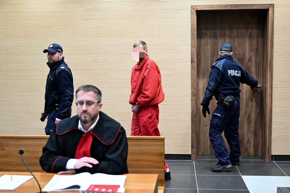 Proces Bartłomieja B. w Sądzie Okręgowym w Zamościu. Fot. PAP/Wojtek Jargiło