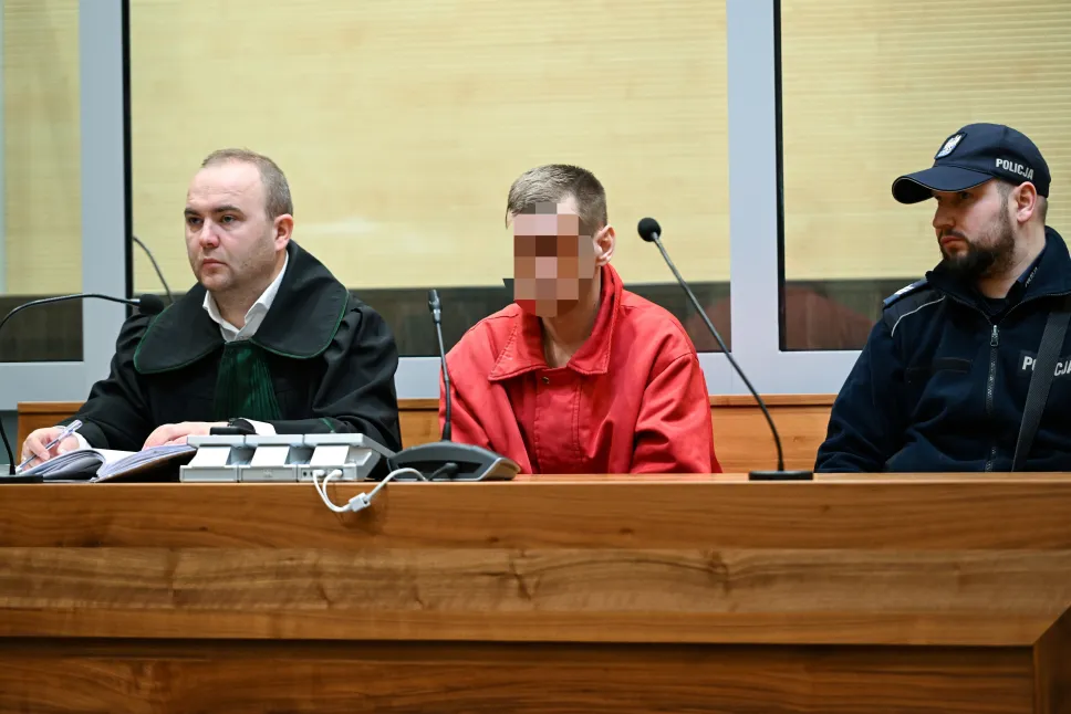 Proces Bartłomieja B. w Sądzie Okręgowym w Zamościu. Fot. PAP/Wojtek Jargiło
