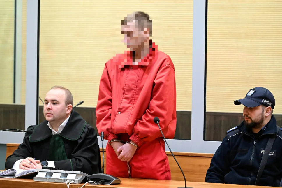 Proces Bartłomieja B. w Sądzie Okręgowym w Zamościu. Fot. PAP/Wojtek Jargiło