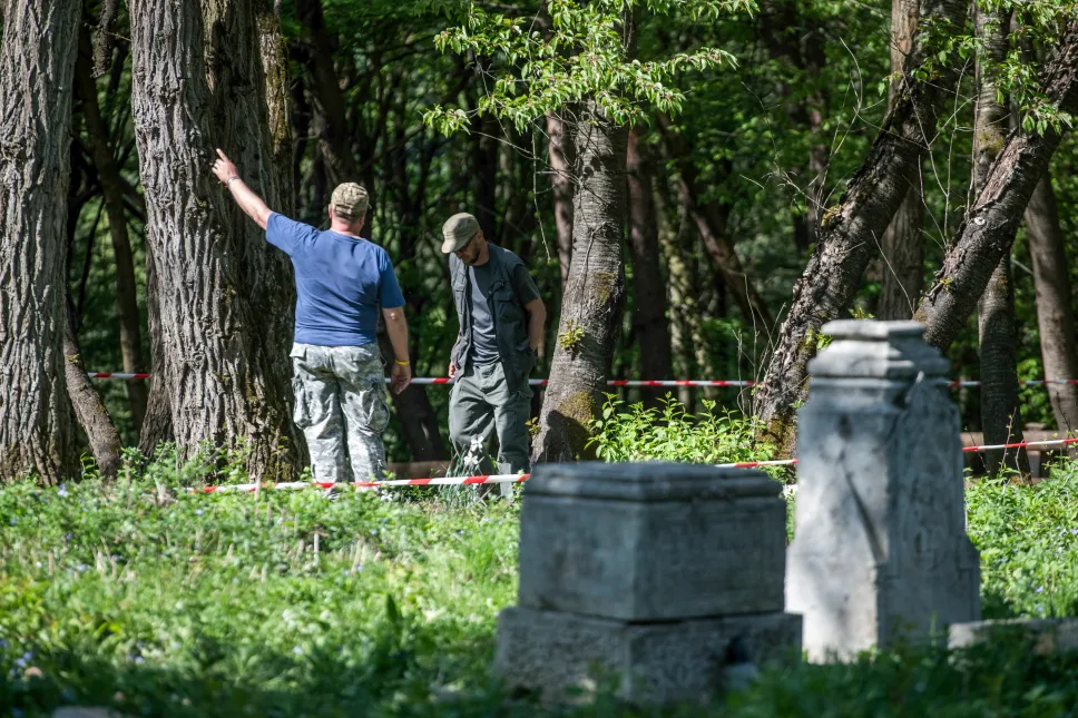 Rozpoczęcie ekshumacji polskich ofiar zbrodni wołyńskiej. Fot. PAP/Vladyslav Musiienko