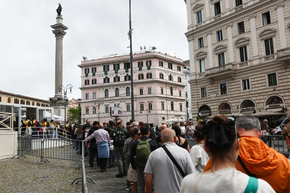 Bazylika Santa Maria Maggiore (Matki Bożej Śnieżnej) w Rzymie, gdzie pochowany zostanie Papież Franciszek. Fot. PAP/Art Service