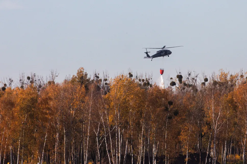  Ćwiczenia ratownicze NOKIA 25 na terenie Portu Lotniczego Wrocław. Fot. PAP/Krzysztof Ćwik