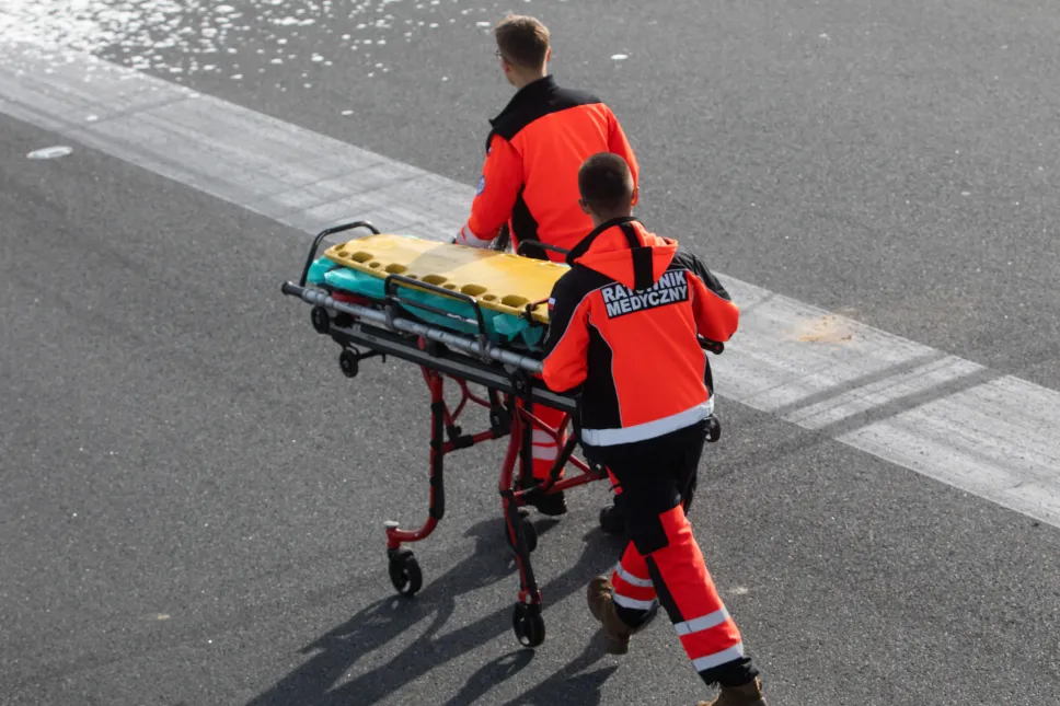  Ćwiczenia ratownicze NOKIA 25 na terenie Portu Lotniczego Wrocław. Fot. PAP/Krzysztof Ćwik