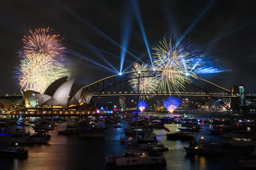 Fajerwerki w Sydney Fot. PAP/EPA/DAN HIMBRECHTS