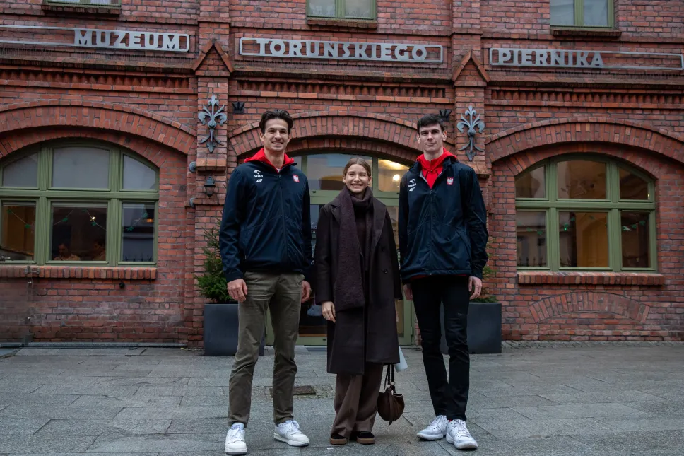Adrianna Sułek, Mateusz Kołodziejski i Mikołaj Szczęsny. Fot. PAP/ Agnieszka Bielecka