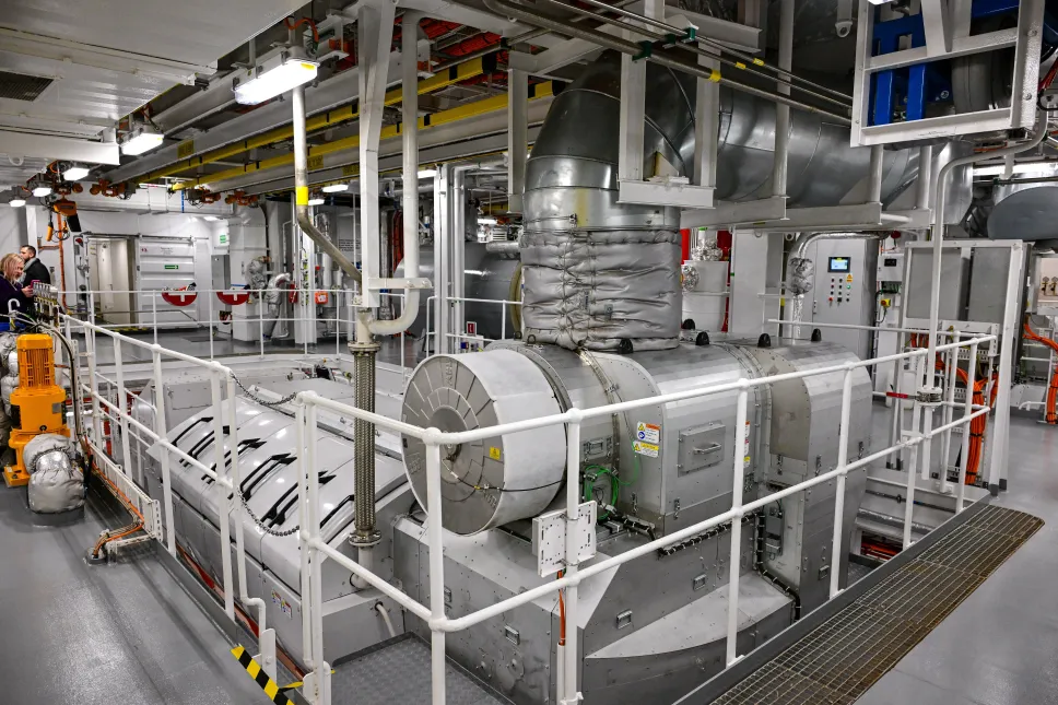 Chrzest i zwiedzanie promu Jantar Unity. Fot. PAP/Marcin Bielecki