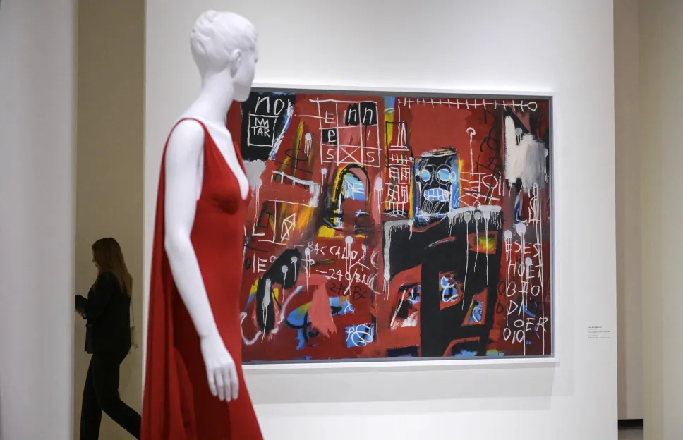 Wystawa Orizzonti - Rosso (Horyzonty - Czerwone) w PM23 Fundacji Valentino Garavaniego i Giancarlo Giammettiego w Rzymie. Fot. EPA/RICCARDO ANTIMIANI