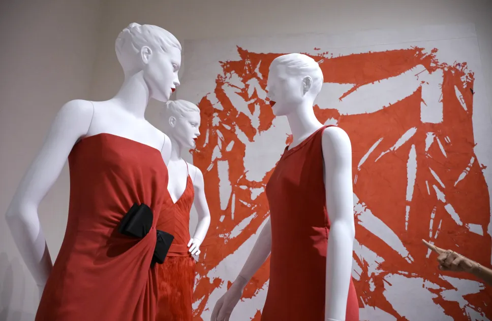 Wystawa Orizzonti - Rosso (Horyzonty - Czerwone) w PM23 Fundacji Valentino Garavaniego i Giancarlo Giammettiego w Rzymie. Fot. EPA/RICCARDO ANTIMIANI