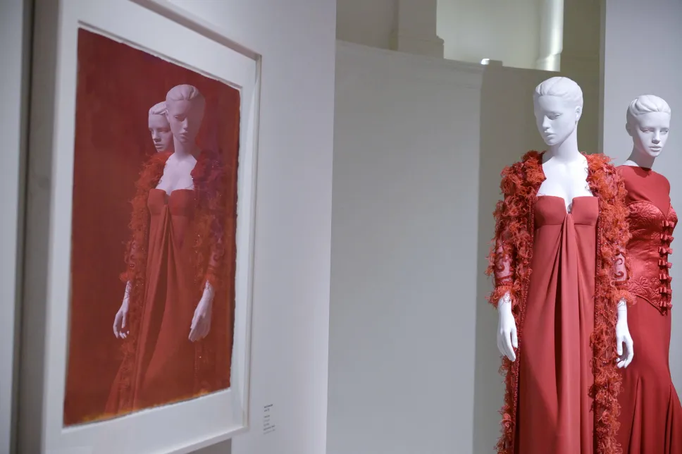 Wystawa Orizzonti - Rosso (Horyzonty - Czerwone) w PM23 Fundacji Valentino Garavaniego i Giancarlo Giammettiego w Rzymie. Fot. EPA/RICCARDO ANTIMIANI