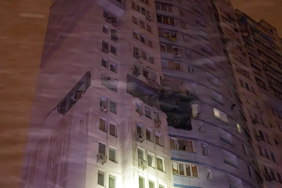 Rosyjski atak na Kijów Fot. PAP/Vladyslav Musiienko