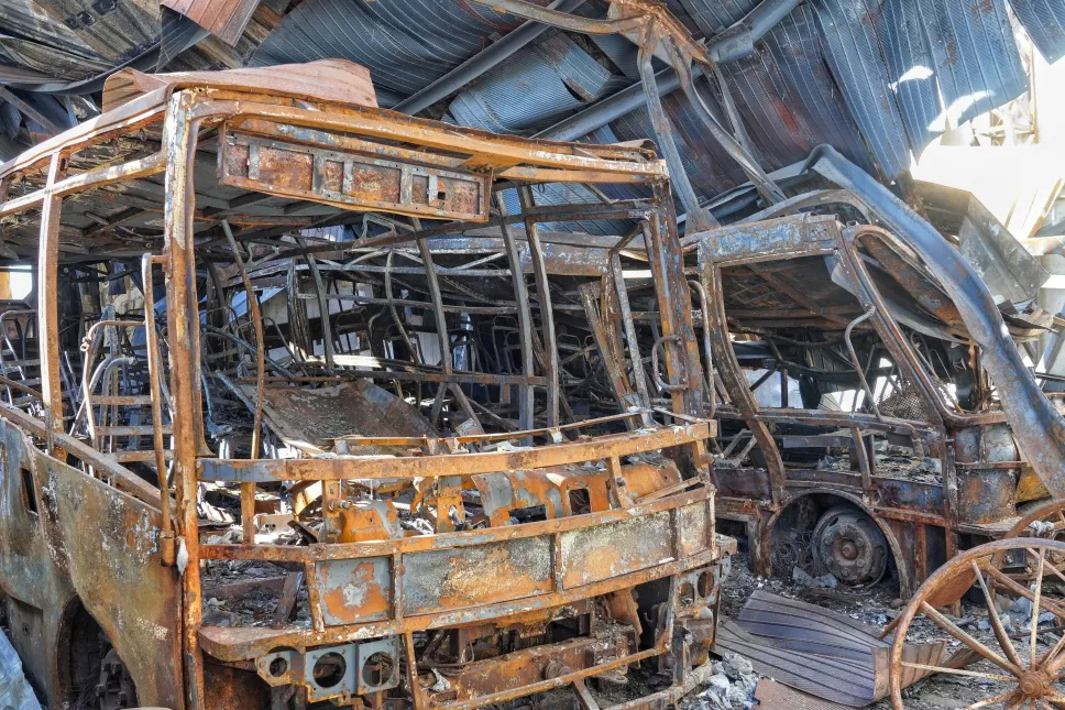 Zniszczenia po rosyjskim ataku dronowym na Czarnomorsk w obwodzie odeskim. Fot. PAP/Alena Solomonova