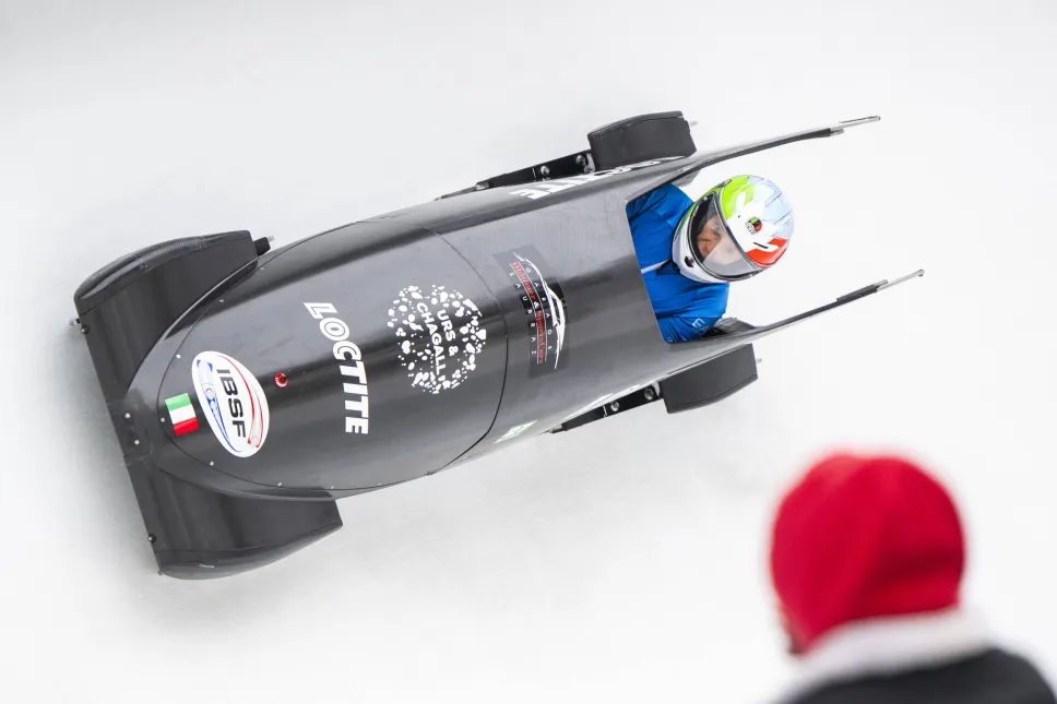 Simona de Silvestro z Włoch podczas Pucharu Świata w Monobobsleju Kobiet w St. Moritz w Szwajcarii, 10 stycznia 2026 r. Fot. PAP/EPA/MAYK WENDT