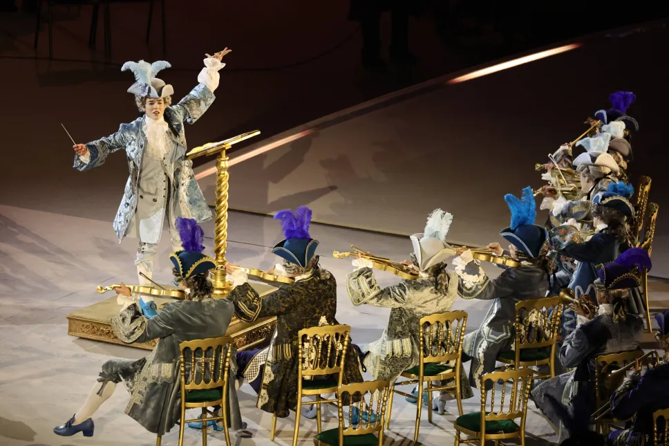 Ceremonia zakończenia Igrzysk Olimpijskich 2026 w Arenie Olimpijskiej w Weronie. Fot. PAP/EPA/TERESA SUAREZ