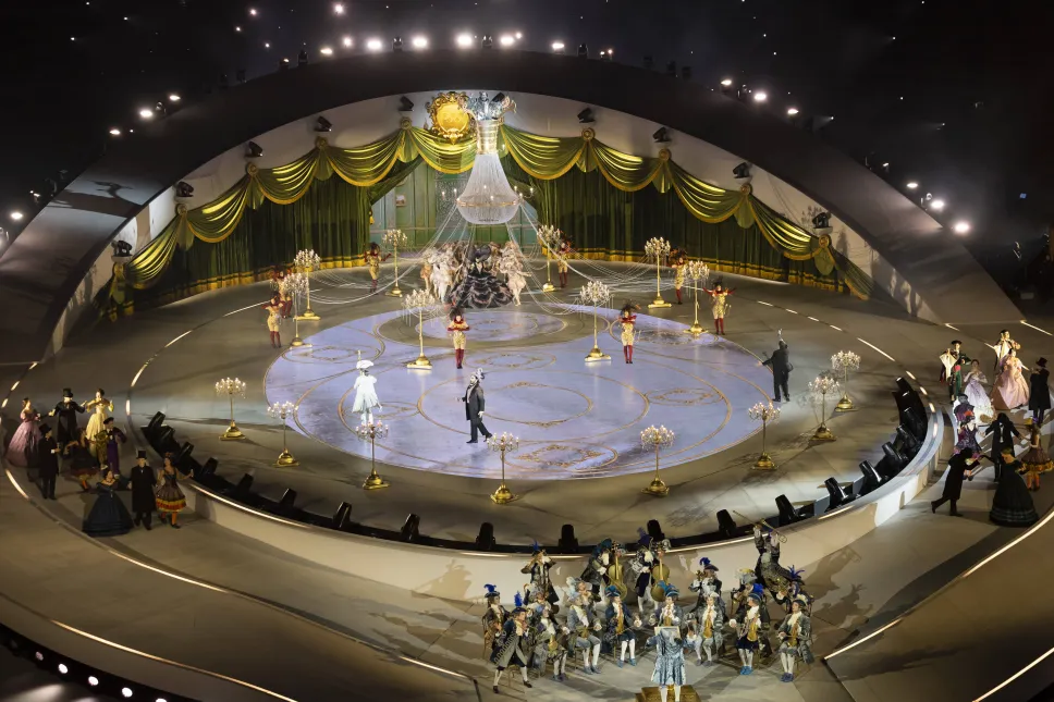 Ceremonia zakończenia Igrzysk Olimpijskich 2026 w Arenie Olimpijskiej w Weronie. Fot. PAP/EPA/SALVATORE DI NOLFI