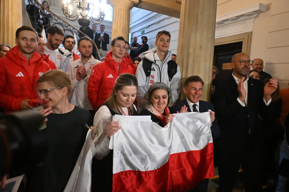  Medaliści XXV Zimowych Igrzysk Olimpijskich. Fot. PAP/Piotr Nowak
