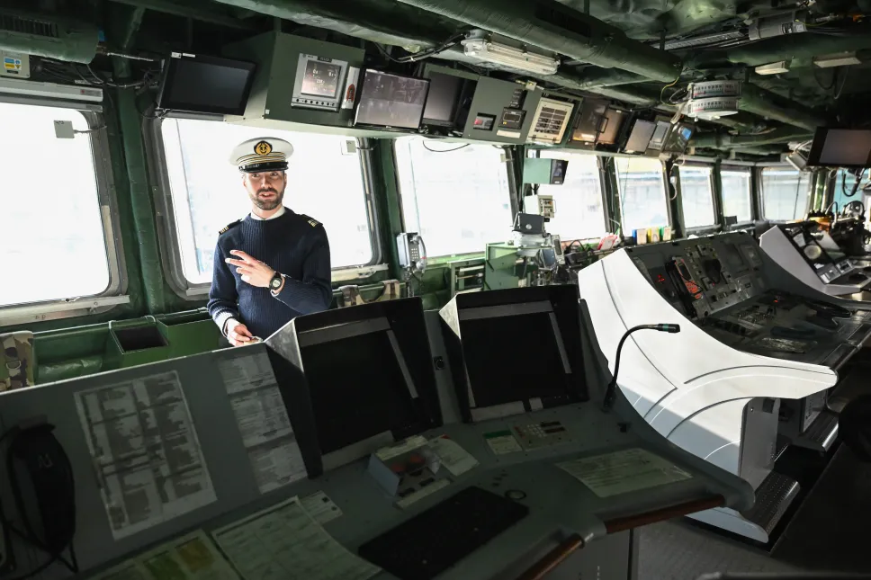 Francuska fregata obrony powietrznej „Chevalier Paul”. Fot. PAP/	Adam Warżawa