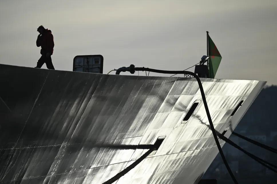 Francuska fregata obrony powietrznej „Chevalier Paul”. Fot. PAP/	Adam Warżawa