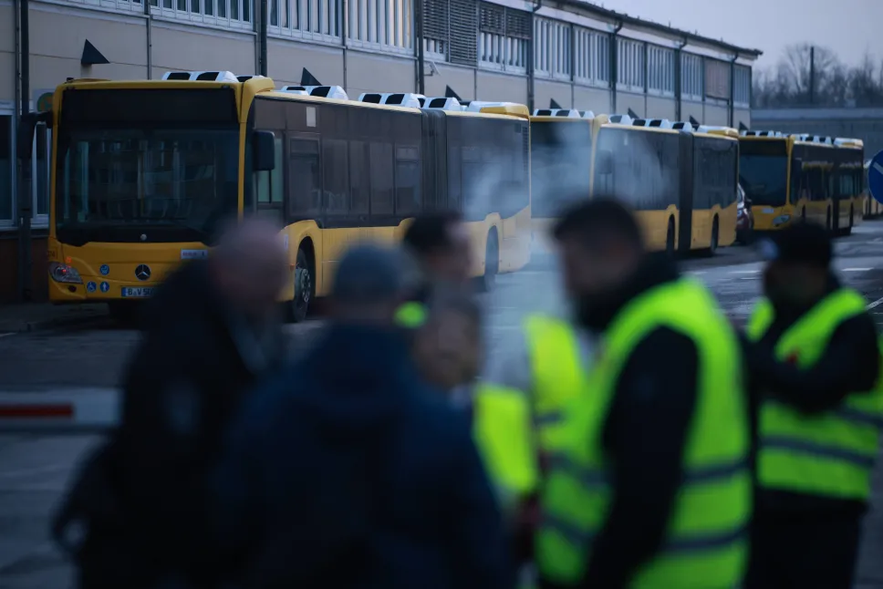 Strajki w niemieckiej komunikacji publicznej. Fot. PAP/EPA/CLEMENS BILAN