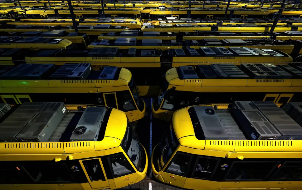 Strajki w niemieckiej komunikacji publicznej. Fot. PAP/EPA/FRIEDEMANN VOGEL