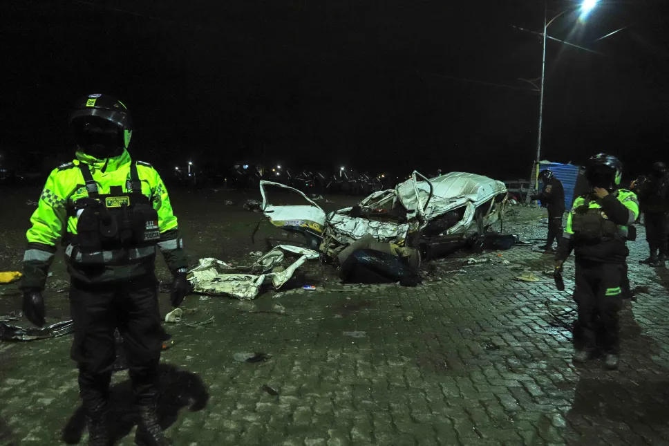 Miejsce katastrofy Fot. PAP/EPA/Gabriel Márquez