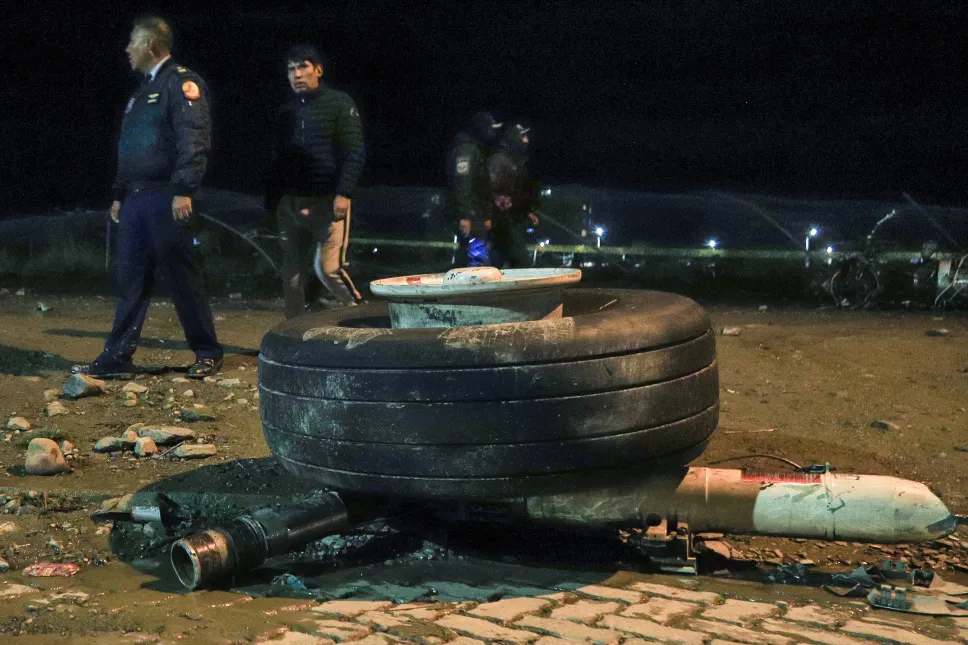 Miejsce katastrofy Fot. PAP/EPA/Gabriel Márquez