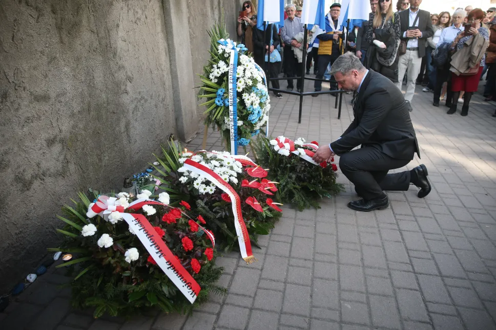 Marsz Pamięci z okazji 83. rocznicy likwidacji getta krakowskiego. Fot. PAP/	Łukasz Gągulski