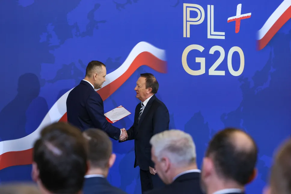 Prezydent Karol Nawrocki oraz Waldemar Jaszczur. Fot. Paweł Supernak 